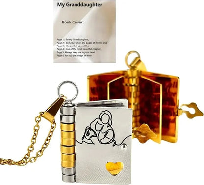 Daughter's Treasure Book Necklace