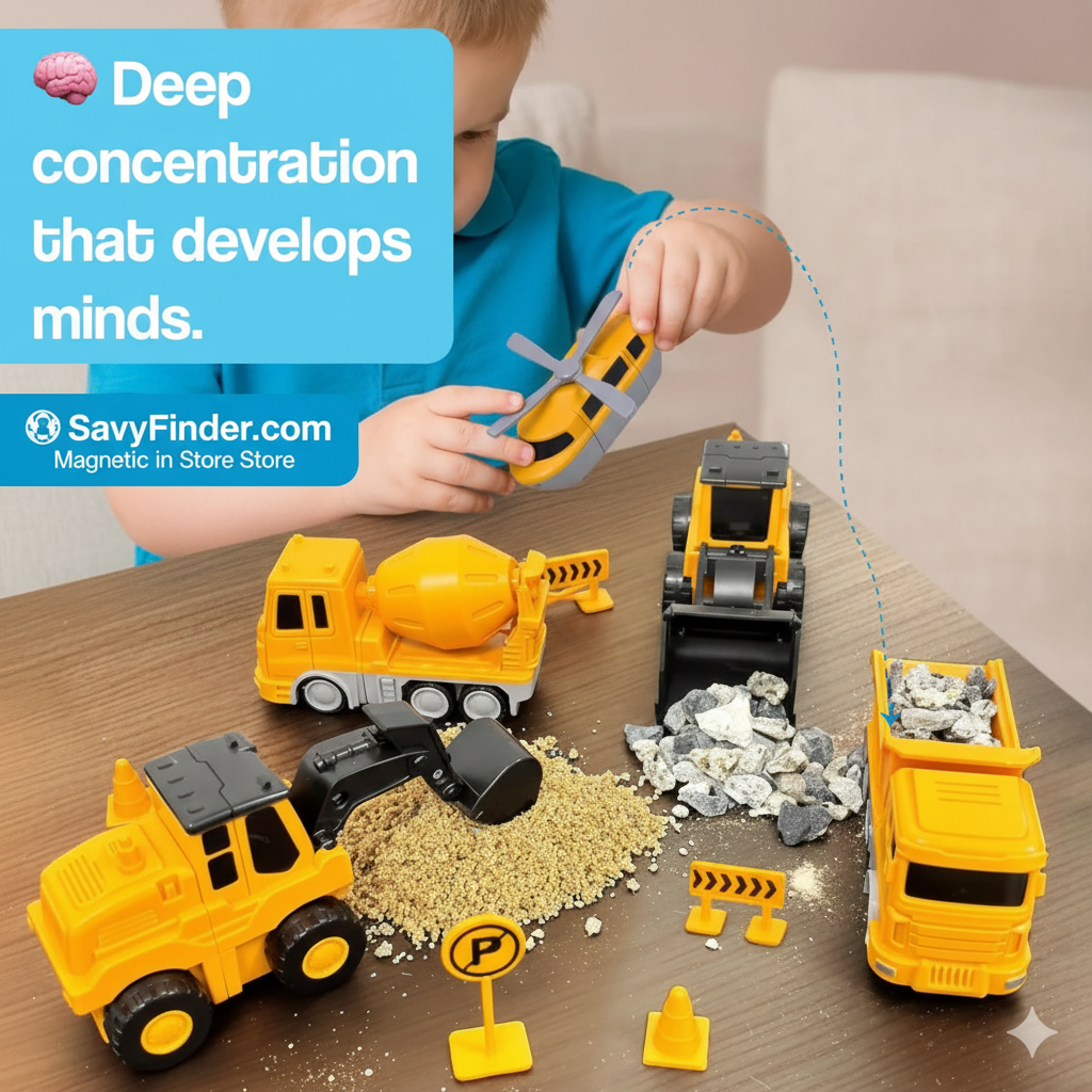 Magnetic RoboCar Adventure with Storage Box